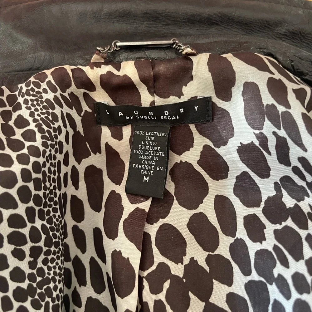 Laundry by Shelli Segal leather jacket - Picture 5 of 6
